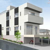 重量鉄骨3階建住宅 構造見学会