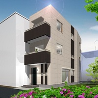 狭小間口と変形の敷地を有効活用!!重量鉄骨3階建住宅