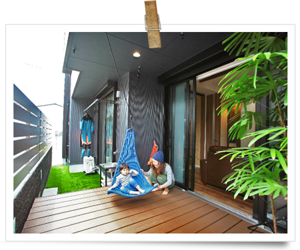 ハンモックのあるお家