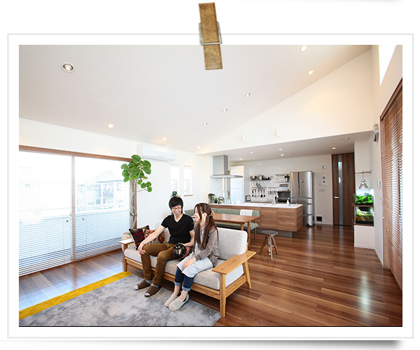 明るく大空間のLDK